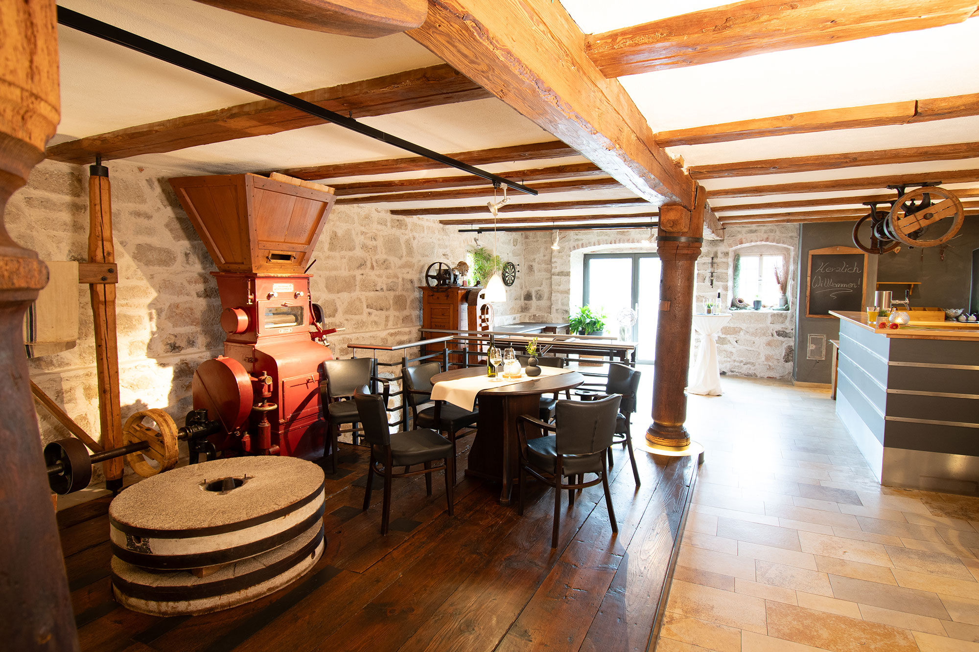 Kleinwachenrother Mühle Innenbereich Mühlenraum