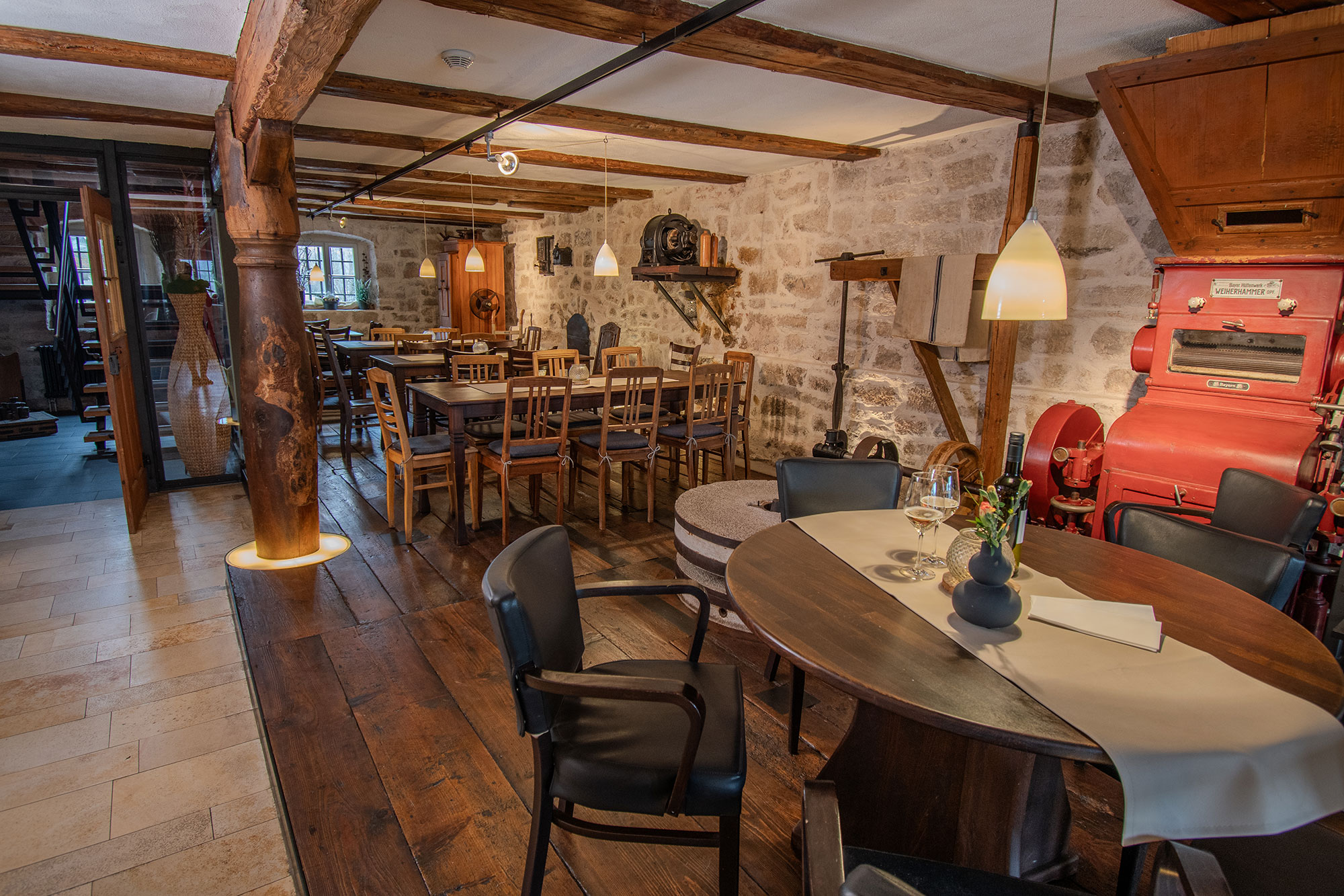 Kleinwachenrother Mühle Innenbereich Mühlenraum